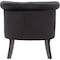 Baxton Studio Flax Victorian Style Black Velvet Upholstered Vanity Chair 119-6375 - alternate 7